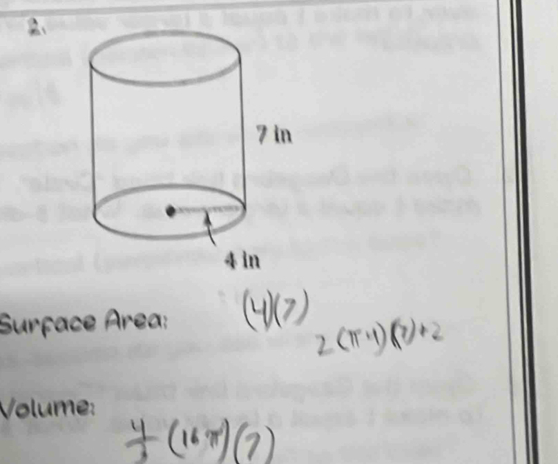 Surçace Area: 
Volume: