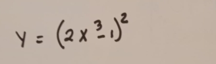 y=(2x^3-1)^2