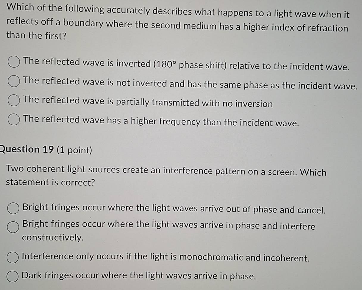 Solved: Which of the following accurately describes what happens to a ...