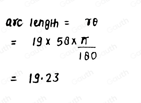 Solved: In circle E with m∠ DEF=58 and DE=19 units, find the length of ...