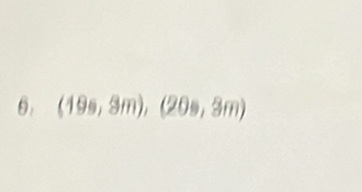 θ. (19s,3m), (20s,3m)