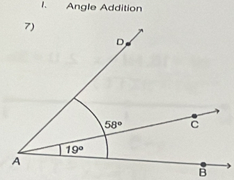 Angle Addition