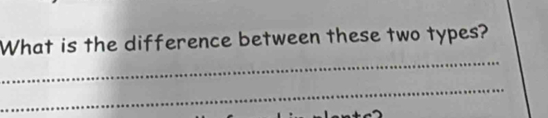 What is the difference between these two types? 
_ 
_