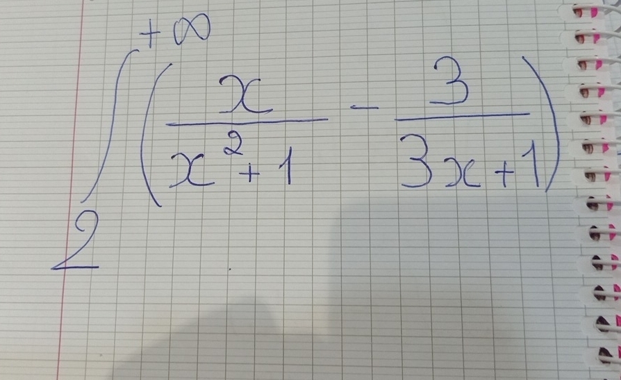 ∈t _2^(1(frac x)x^2+1·  3/3x+1 )