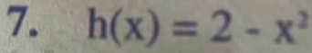 h(x)=2-x^2