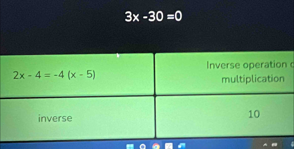 3x-30=0