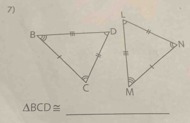 △ BCD≌