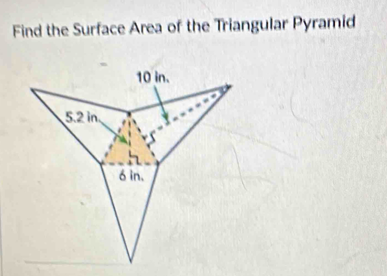 Find the Surface Area of the Triangular Pyramid