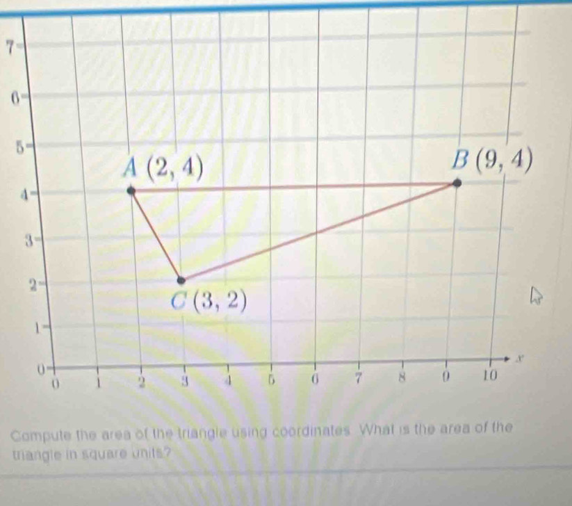 triangle in square units?