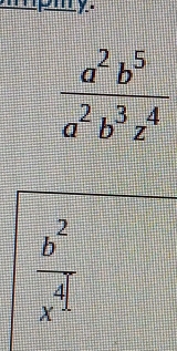 mpmy.
 b^2/x^4 