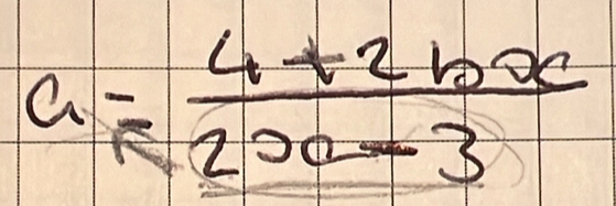 a= (4+2bx)/200-3 