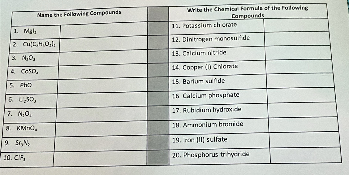 ical Formula of the Following
7
8
9
1