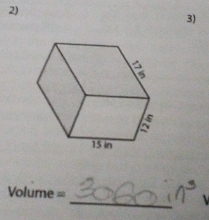 Volume =