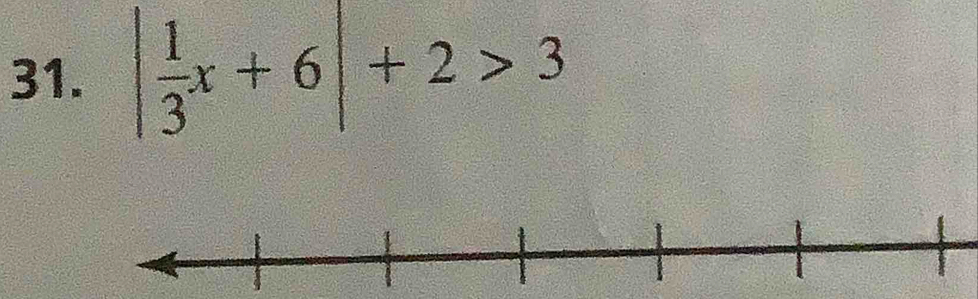 | 1/3 x+6|+2>3