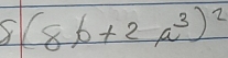 (8b+2a^3)^2