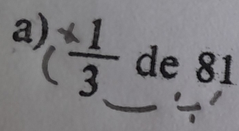 frac □  de 81