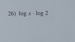 log x· log 2