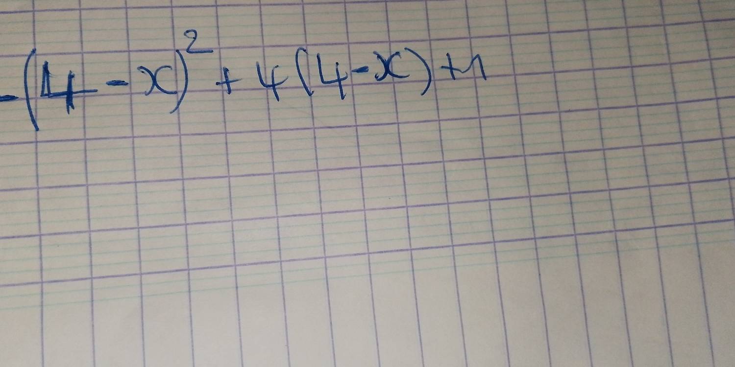 -(4-x)^2+4(4-x)+1