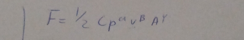 F= 1/2 CC^(a v^B)