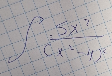 ∈t frac 5x^7(x^2-4)^2