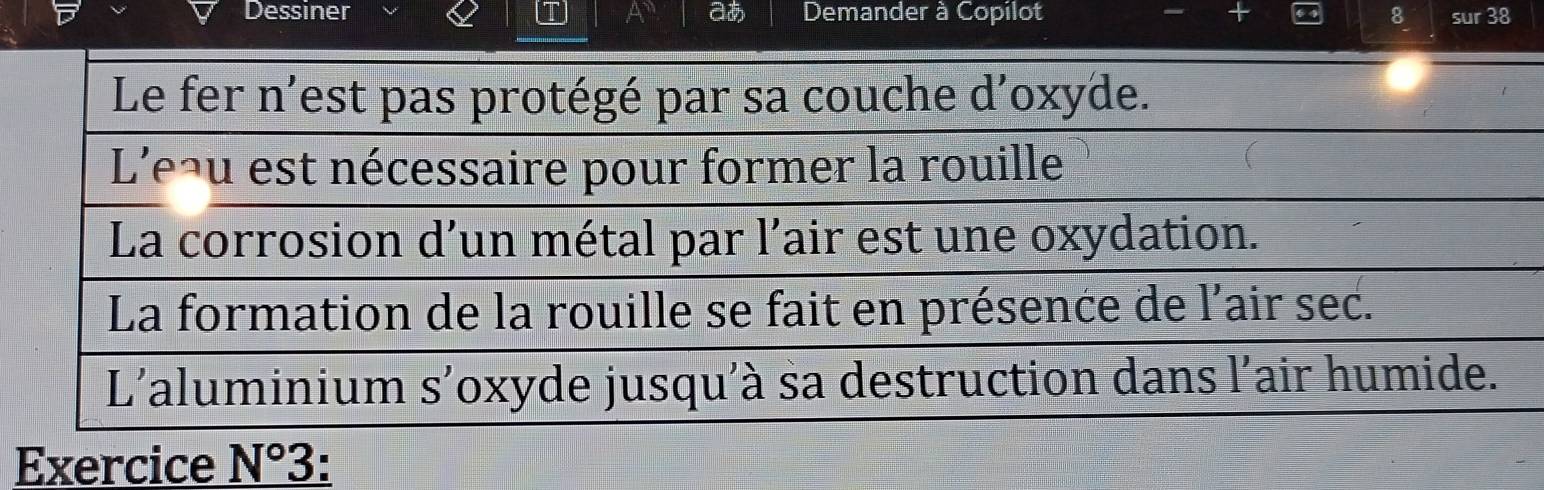 Dessiner aあ Demander à Copilot + 8 sur 38
Exercice _ N°3.