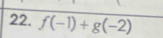 f(-1)+g(-2)