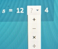 s=12 ? 4
+
×
÷