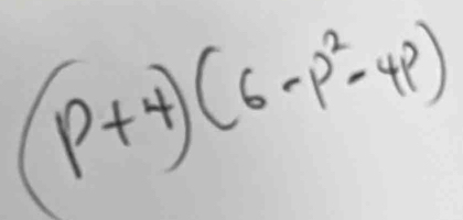 (p+4)(6-p^2-4p)