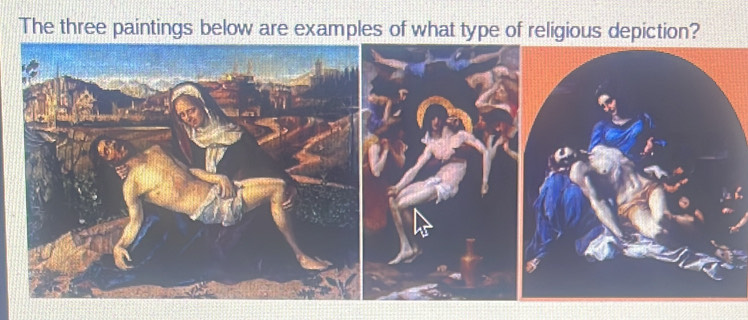 Solved: The three paintings below are examples of what type of ...