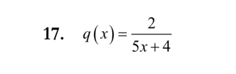 q(x)= 2/5x+4 