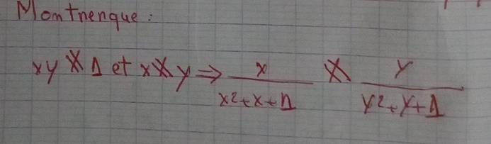 Momthenque:
xyx_1ex* xto  x/x^2+x+1 *  y/y^2+1 