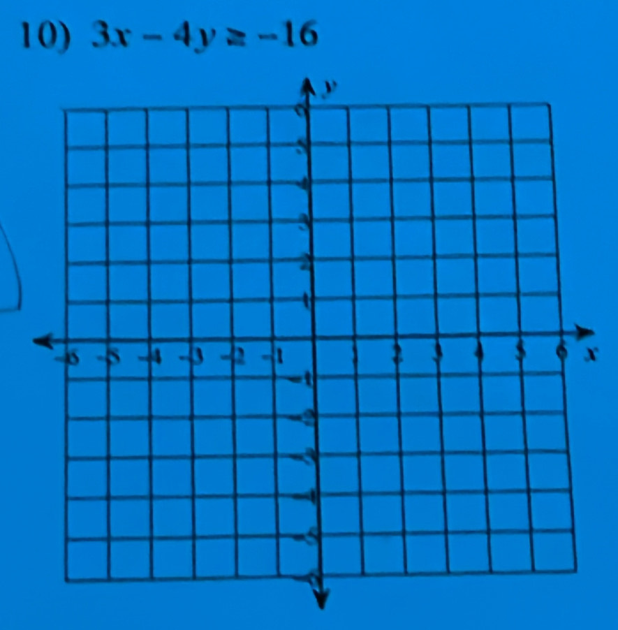 3x-4y≥ -16
x