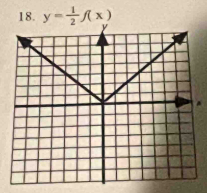 y= 1/2 f(x)