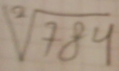 sqrt[2](784)