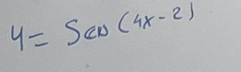 y=SCD(4x-2)