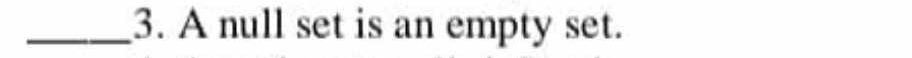 A null set is an empty set.