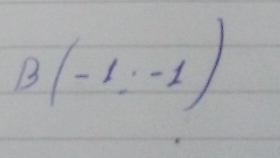 B(-1,-1)