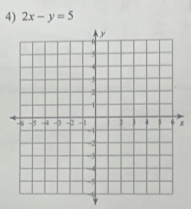 2x-y=5
x