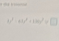 y^2--6^2+130y^2=□