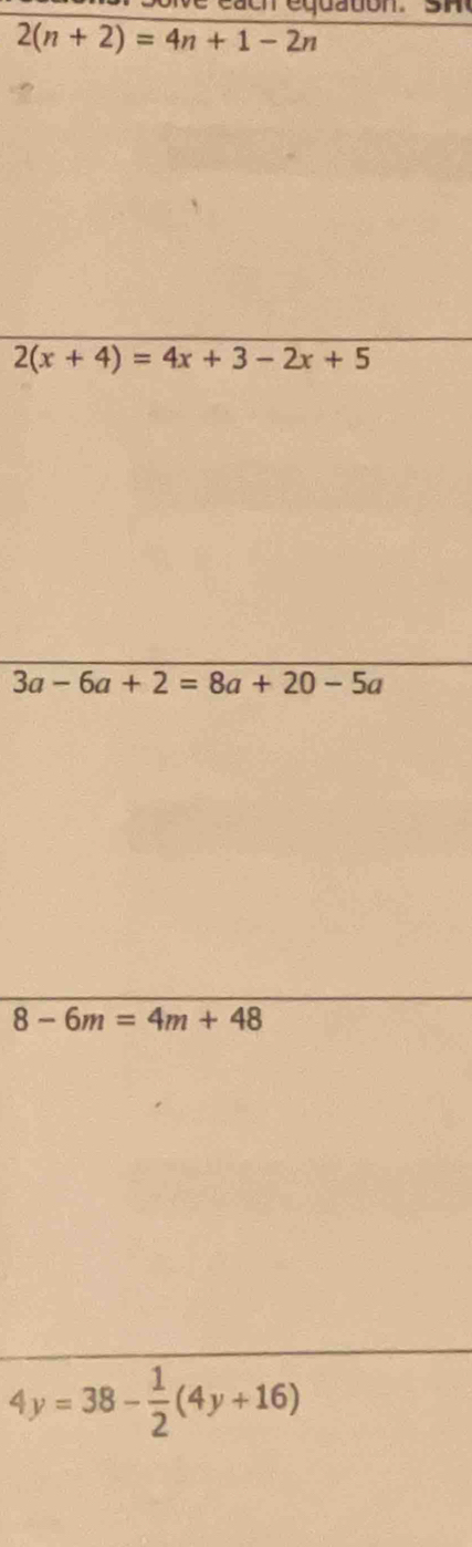 ch  eq u  to n   S  H
2(n+2)=4n+1-2n