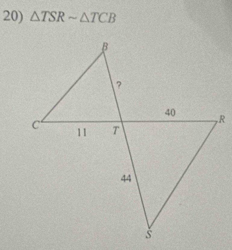 △ TSRsim △ TCB