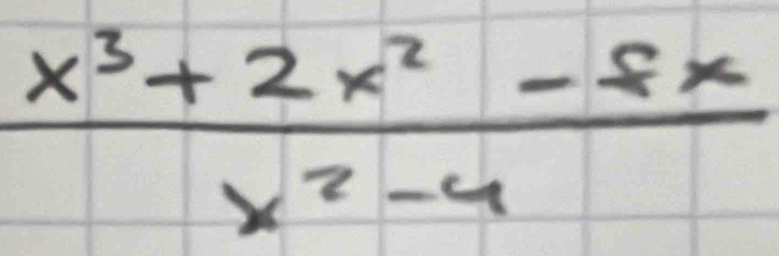  (x^3+2x^2-8x)/x^2-4 