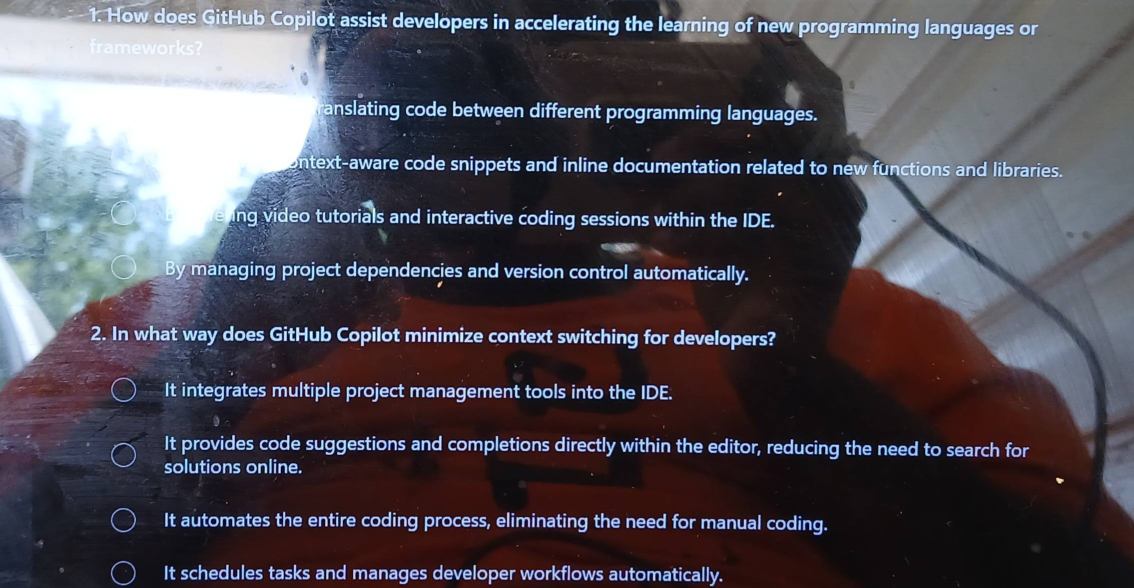 Solved: How does GitHub Copilot assist developers in accelerating the ...