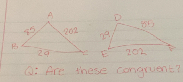 Are these congruent?