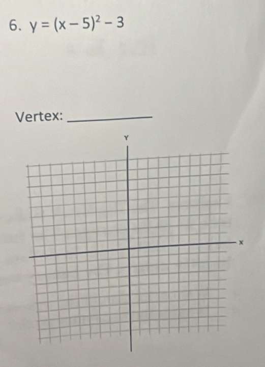 y=(x-5)^2-3
Vertex:_