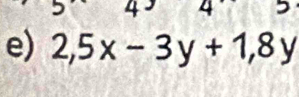 2,5x-3y+1,8 y