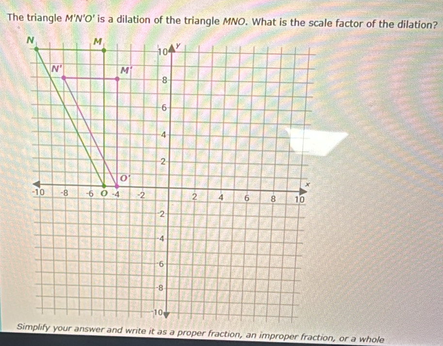 The triangle M'N'O'