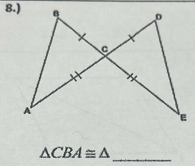 △ CBA≌ △