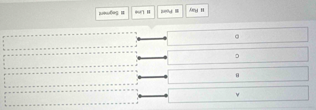 A
B
C
D
:: Ray :: Point :: Line :: Segment