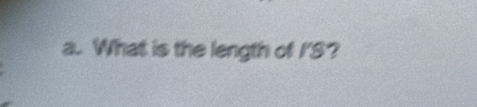 What is the length of I'S?